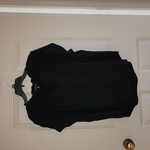 Petite XL 41 Hawthorn Tiffiny tulip sleeve women's blouse in black.